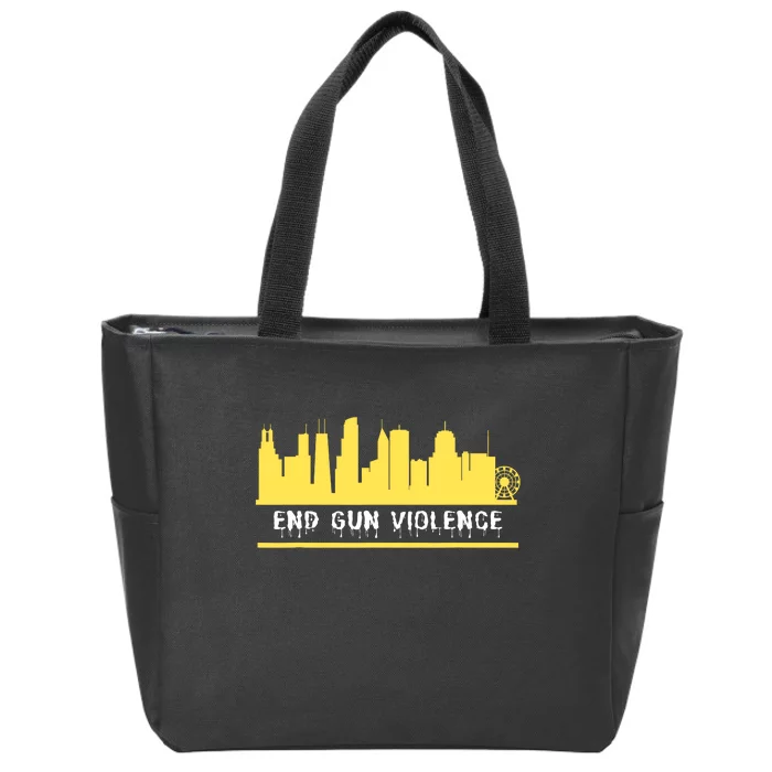 End Gun Violence Zip Tote Bag