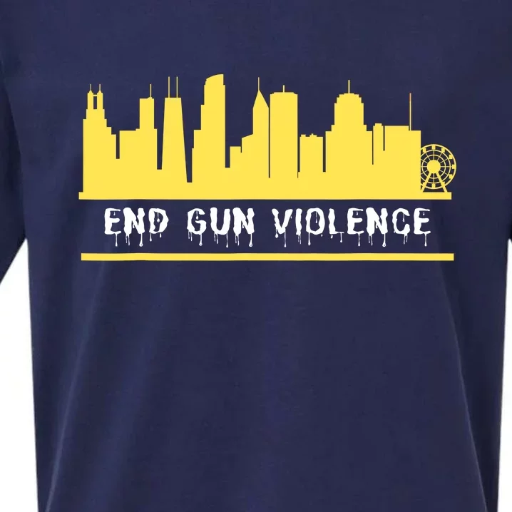 End Gun Violence Sueded Cloud Jersey T-Shirt