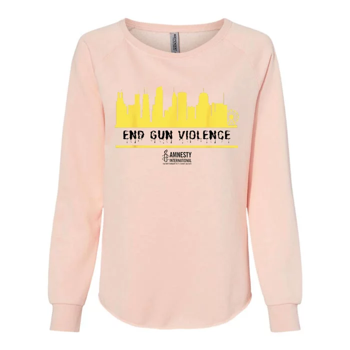 End Gun Violence Womens California Wash Sweatshirt