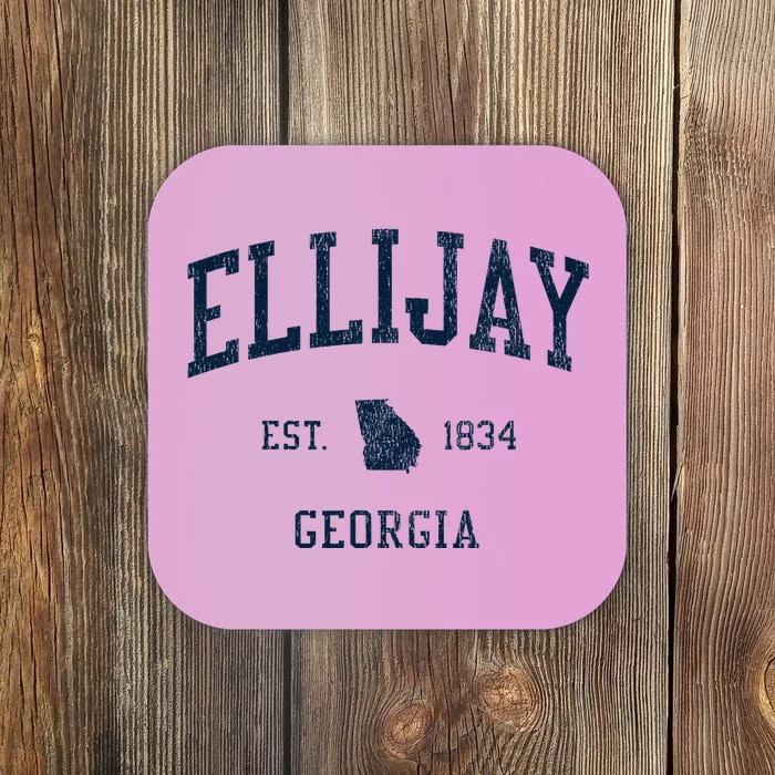 Ellijay Ga Vintage Athletic Sports Coaster