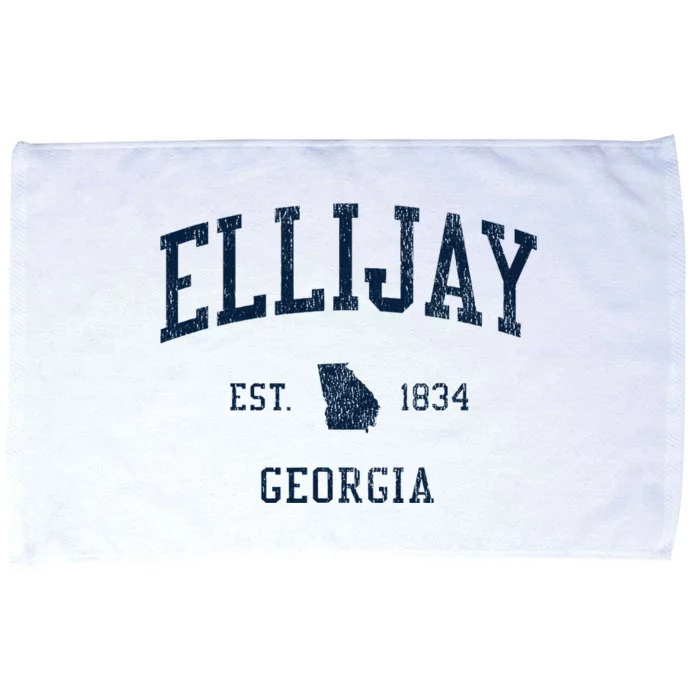 Ellijay Ga Vintage Athletic Sports Microfiber Hand Towel