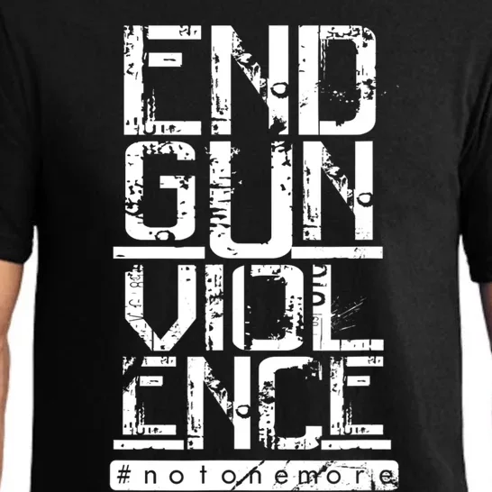 END GUN VIOLENCE #Notonemore Orange Shirt Enough Pajama Set