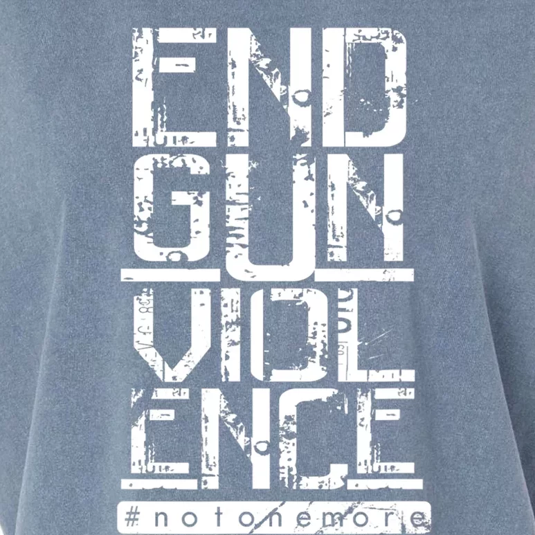 END GUN VIOLENCE #Notonemore Orange Shirt Enough Garment-Dyed Women's Muscle Tee