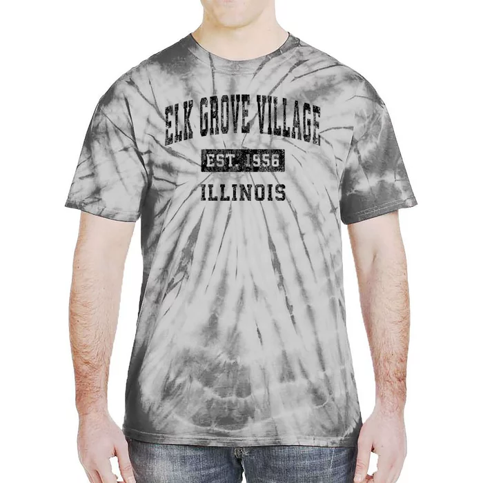 Elk Grove Village Illinois Il Vintage Sports Tie-Dye T-Shirt