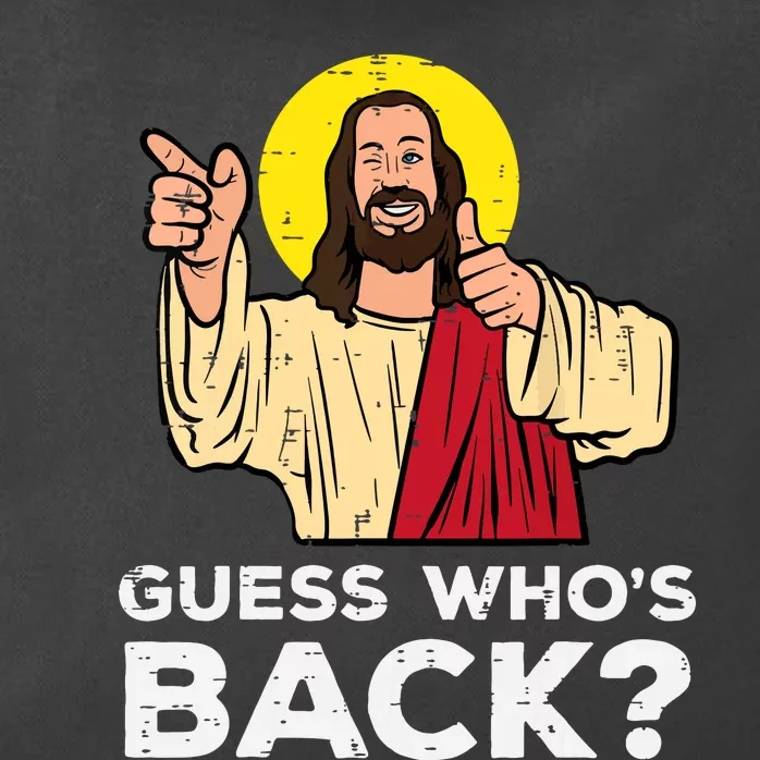 Easter Guess Whos Back Jesus Funny Religious Zip Tote Bag