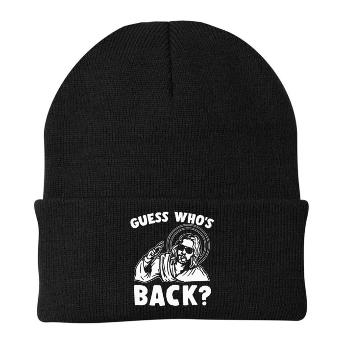 Easter Guess Whos Back Jesus Funny Religious Knit Cap Winter Beanie