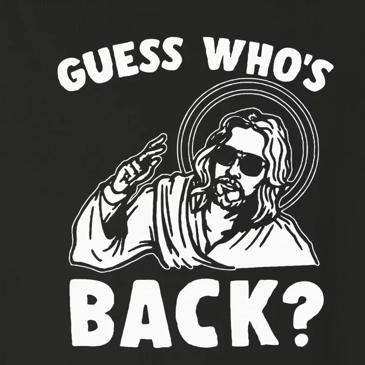 Easter Guess Whos Back Jesus Funny Religious Toddler Long Sleeve Shirt