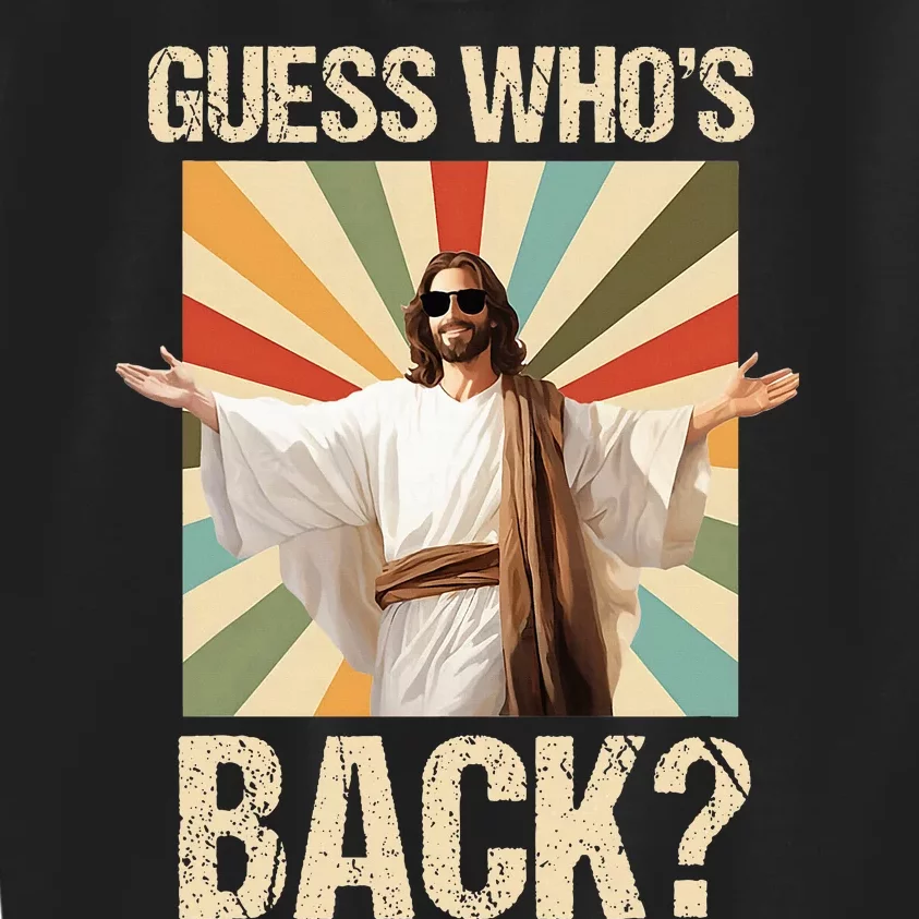 Easter Guess Whos Back Jesus Religious Kids Sweatshirt