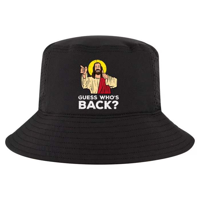 Easter Guess Whos Back Jesus Funny Religious Cool Comfort Performance Bucket Hat