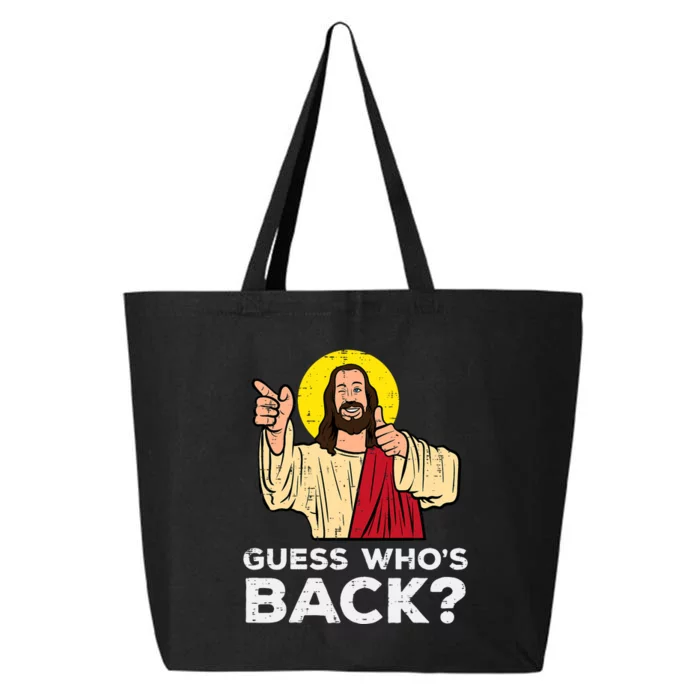 Easter Guess Whos Back Jesus Funny Religious 25L Jumbo Tote