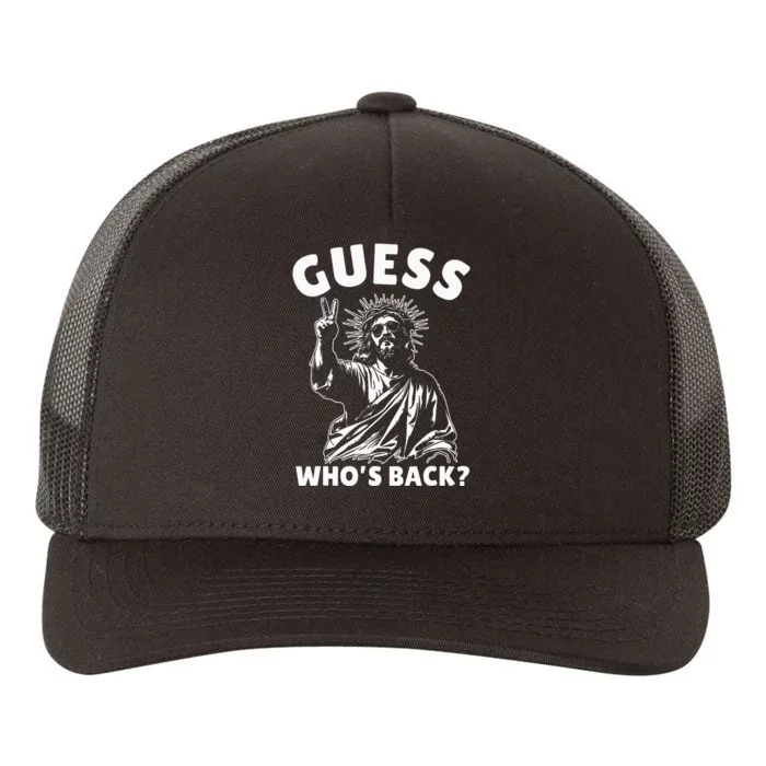 Easter Guess Whos Back Jesus Funny Religious Yupoong Adult 5-Panel Trucker Hat