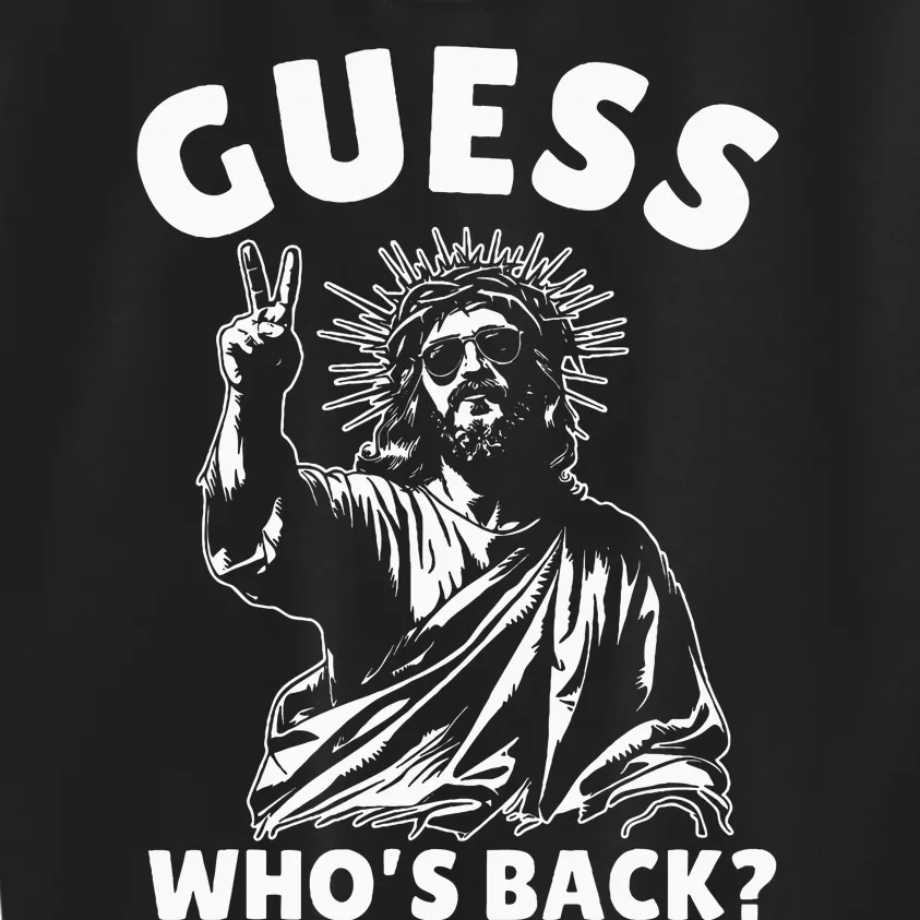 Easter Guess Whos Back Jesus Funny Religious Kids Sweatshirt