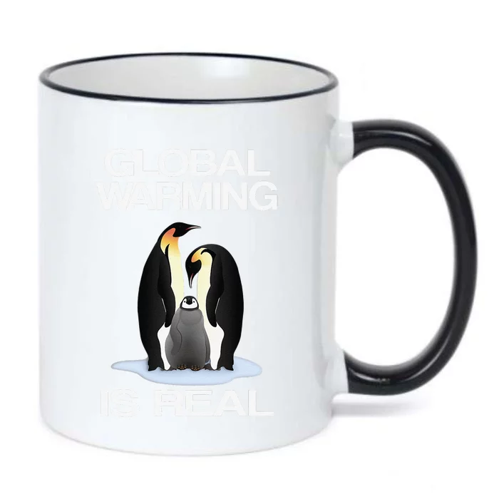 Enviromentals Global Warming Is RealPenguin Black Color Changing Mug