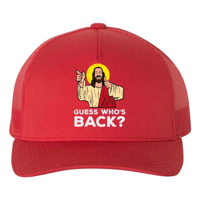 Easter Guess Whos Back Jesus Funny Religious Yupoong Adult 5-Panel Trucker Hat