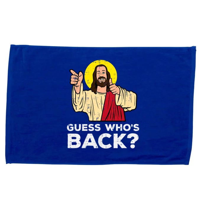 Easter Guess Whos Back Jesus Funny Religious Microfiber Hand Towel