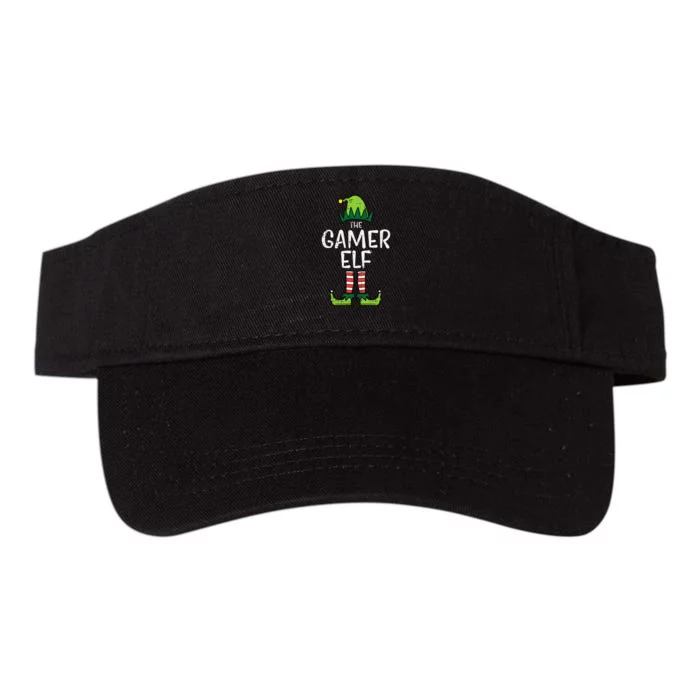 Elf Gamer Xmas Holiday Fun Valucap Bio-Washed Visor