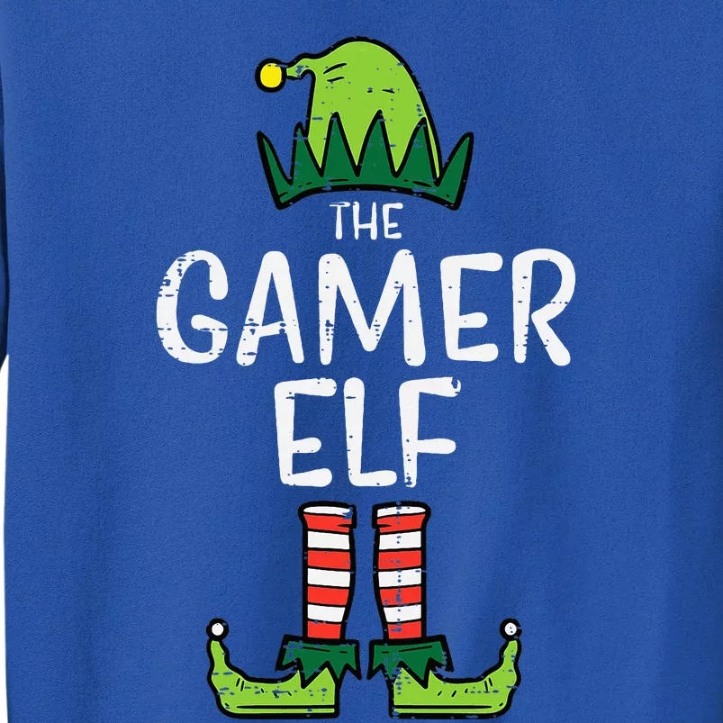 Elf Gamer Xmas Holiday Fun Tall Sweatshirt