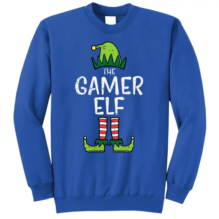 Elf Gamer Xmas Holiday Fun Tall Sweatshirt