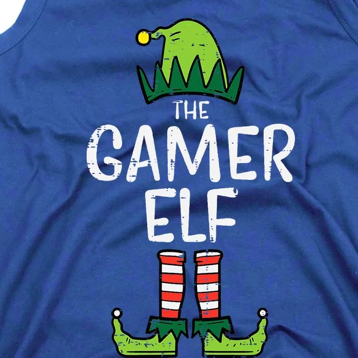 Elf Gamer Xmas Holiday Fun Tank Top