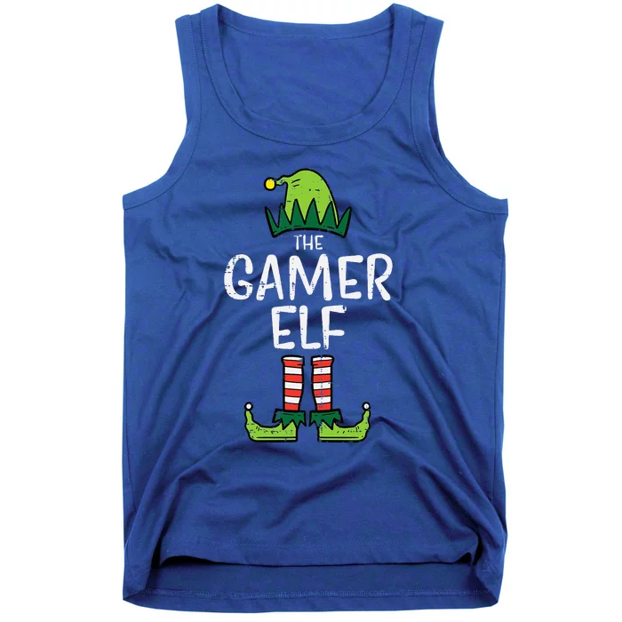 Elf Gamer Xmas Holiday Fun Tank Top