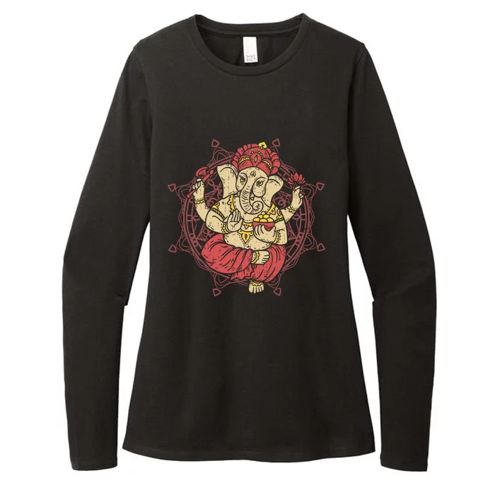 Elephant Ganesha Yoga Dala Gift Womens CVC Long Sleeve Shirt