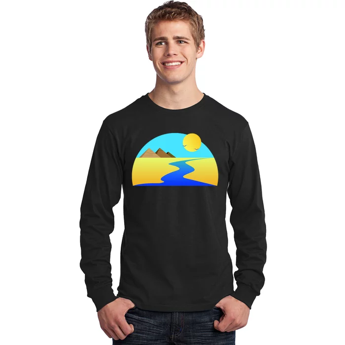 Egypt Nile River Sunset Long Sleeve Shirt