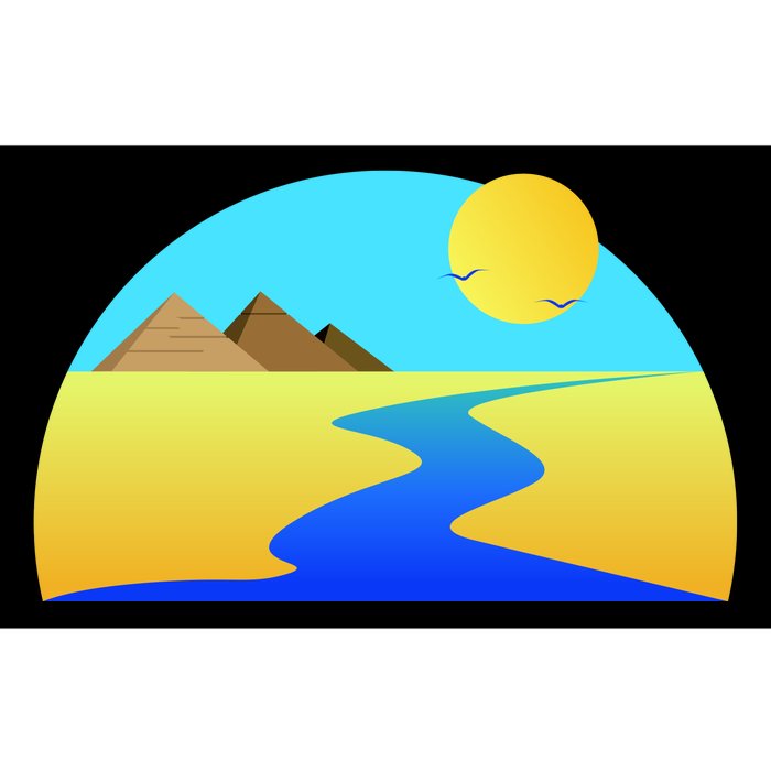 Egypt Nile River Sunset Bumper Sticker