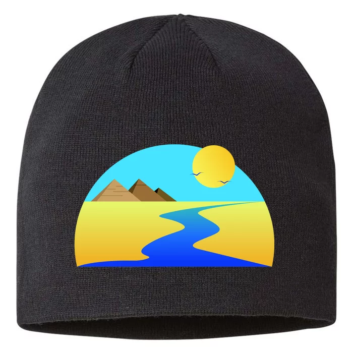 Egypt Nile River Sunset 8 1/2in Sustainable Knit Beanie