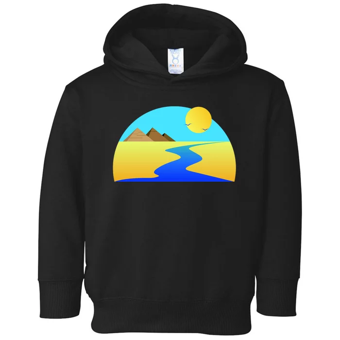 Egypt Nile River Sunset Toddler Hoodie