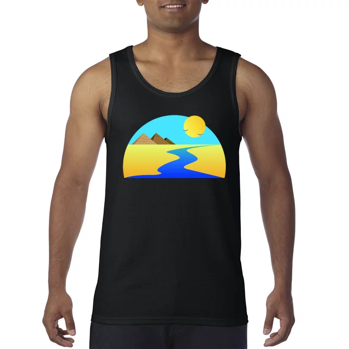 Egypt Nile River Sunset Tank Top