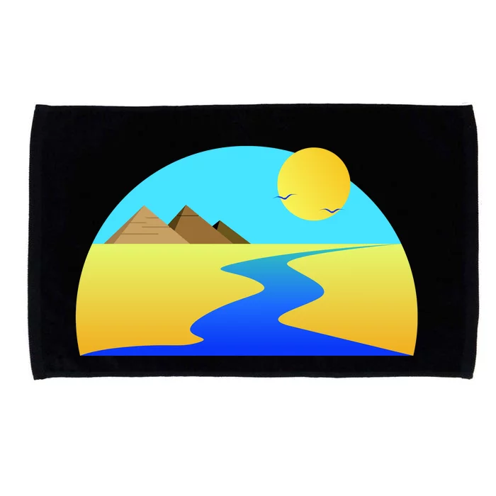 Egypt Nile River Sunset Microfiber Hand Towel