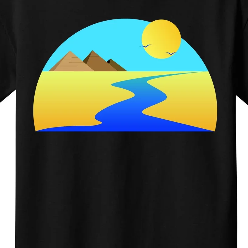 Egypt Nile River Sunset Kids T-Shirt