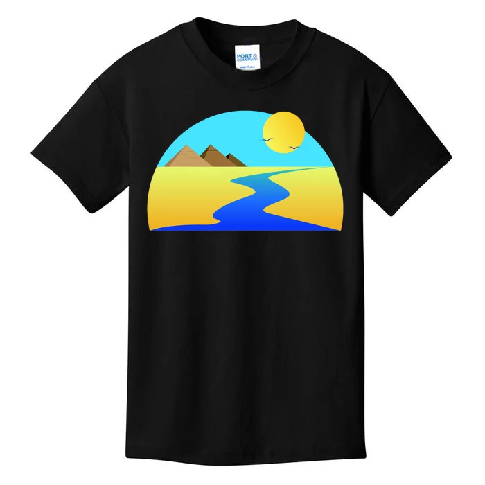 Egypt Nile River Sunset Kids T-Shirt