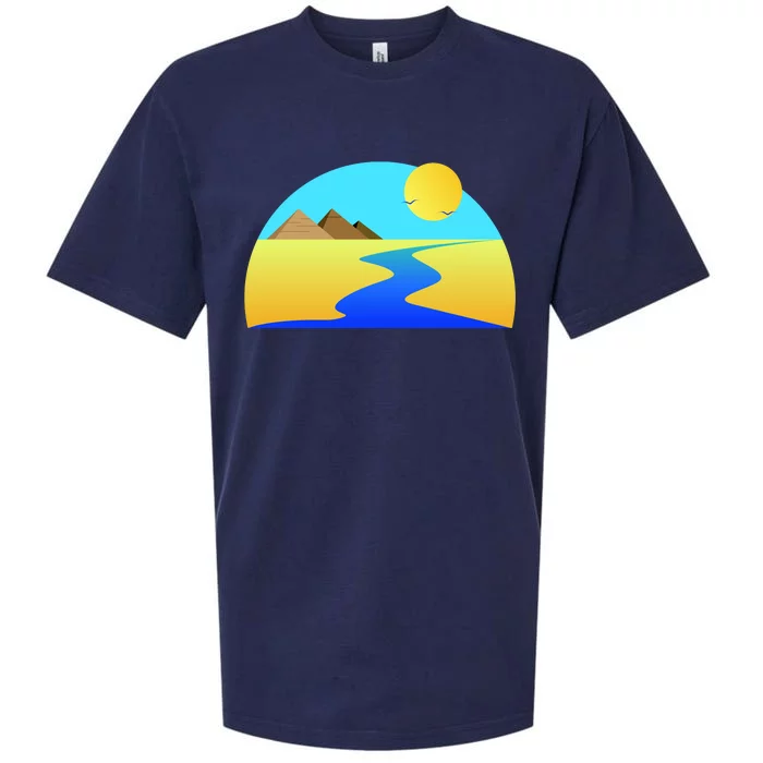 Egypt Nile River Sunset Sueded Cloud Jersey T-Shirt