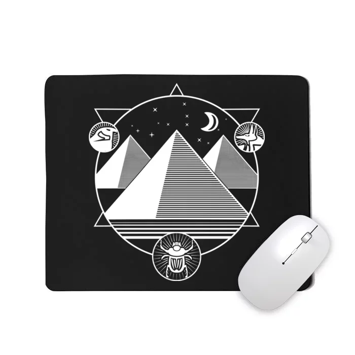 Egyptian Pyramids Emblem Mousepad