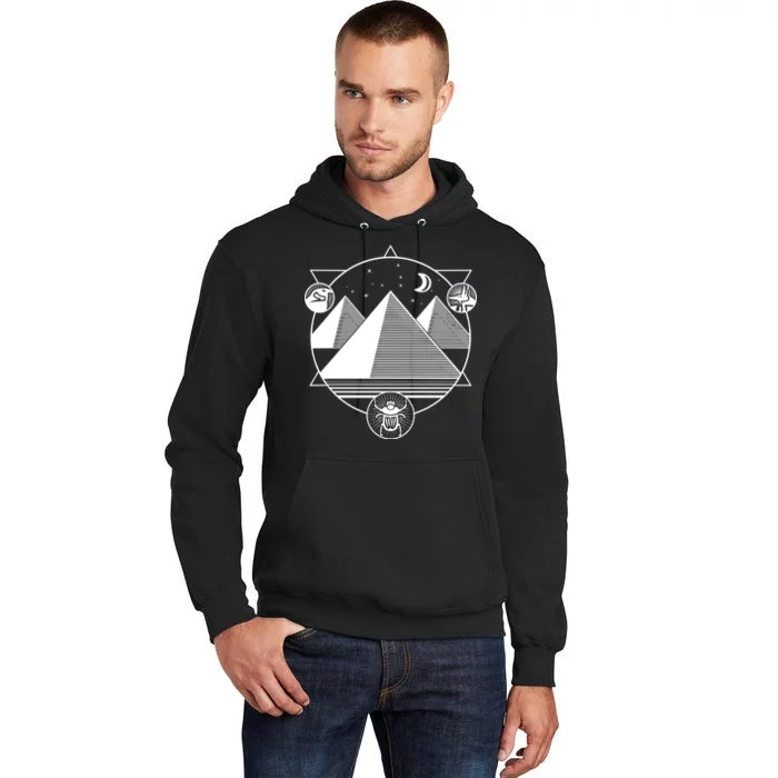 Egyptian Pyramids Emblem Tall Hoodie