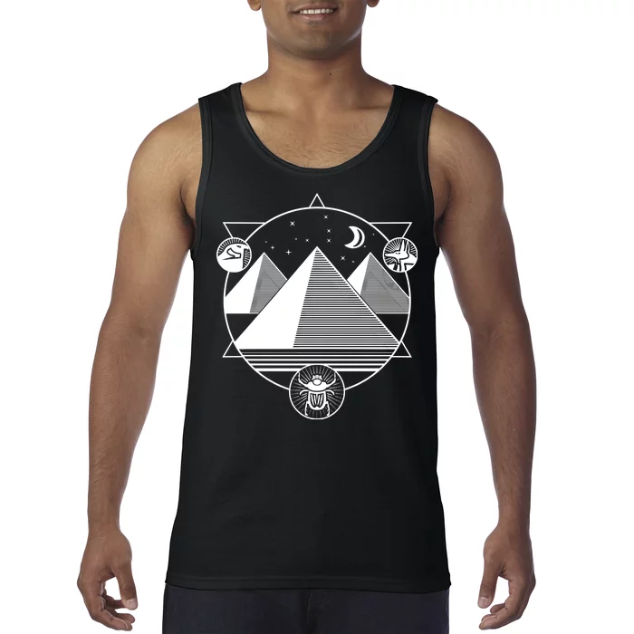 Egyptian Pyramids Emblem Tank Top