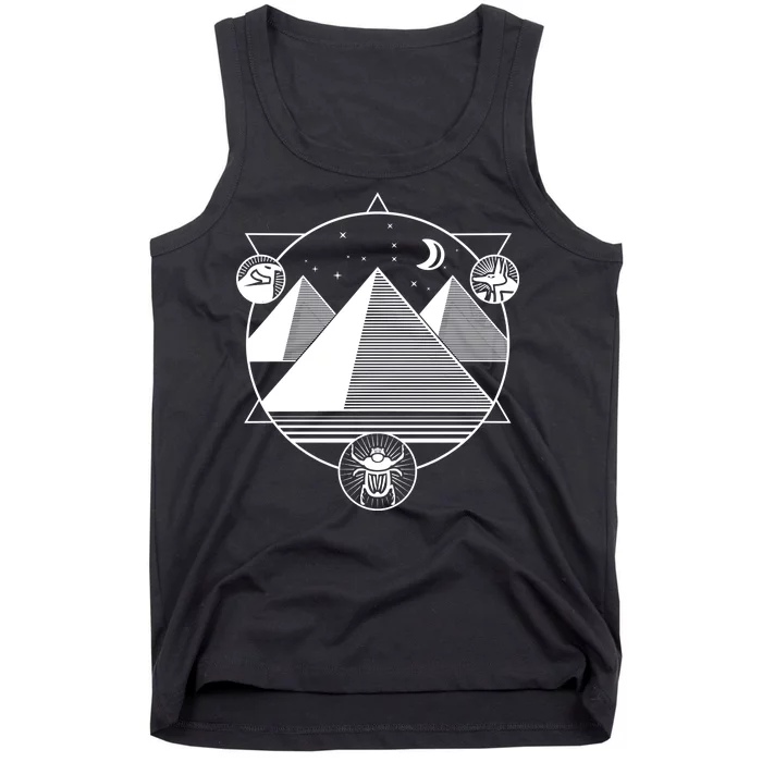 Egyptian Pyramids Emblem Tank Top