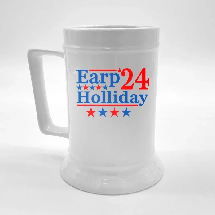 Earp Holliday 2024 Political Parody Front & Back Beer Stein