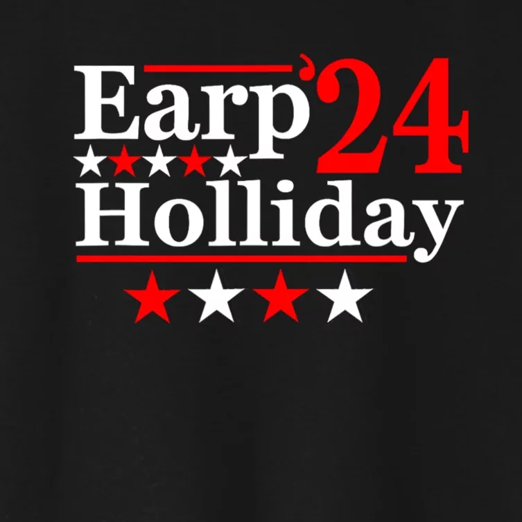 Earp Holliday 2024 Political Parody Women's Crop Top Tee