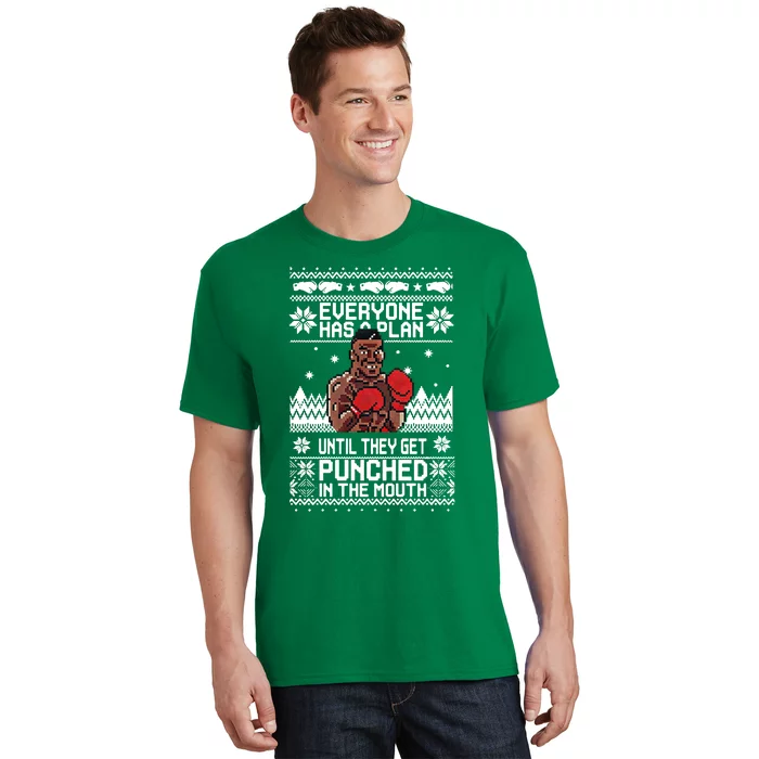 Everyone Has A Plan Until They Get Punched In The Mouth Ugly Christmas T-Shirt