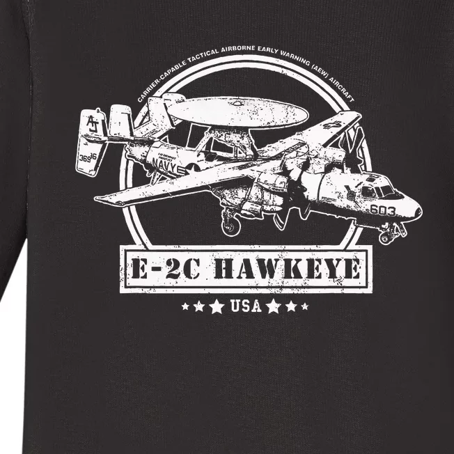 E2 Hawkeye Aircraft Baby Long Sleeve Bodysuit