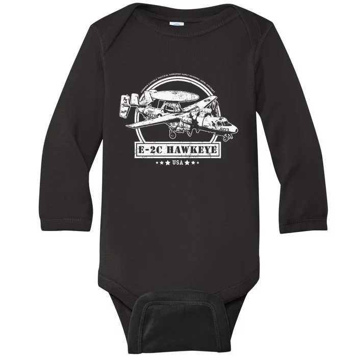 E2 Hawkeye Aircraft Baby Long Sleeve Bodysuit