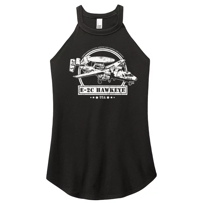 E2 Hawkeye Aircraft Women’s Perfect Tri Rocker Tank