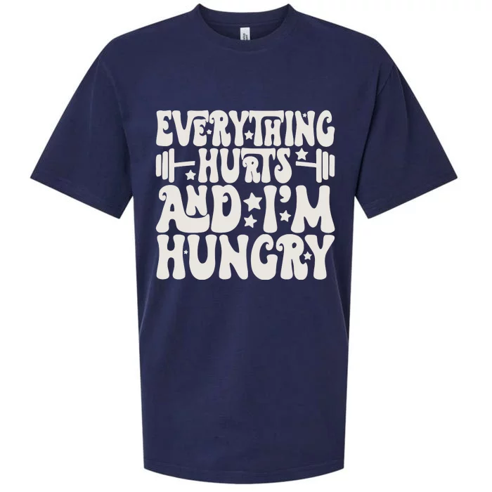 Everything Hurts And IM Hungry Sueded Cloud Jersey T-Shirt