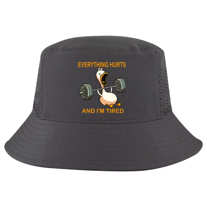 Everything Hurts And IM Tired Duck Cool Comfort Performance Bucket Hat