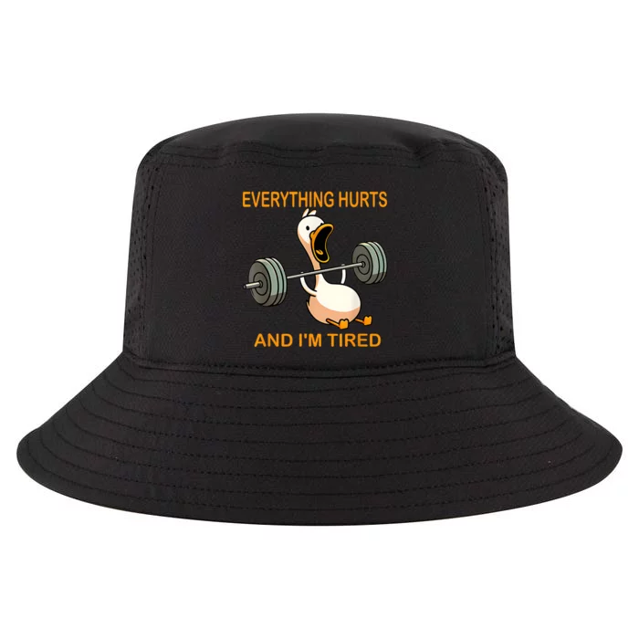 Everything Hurts And IM Tired Duck Cool Comfort Performance Bucket Hat