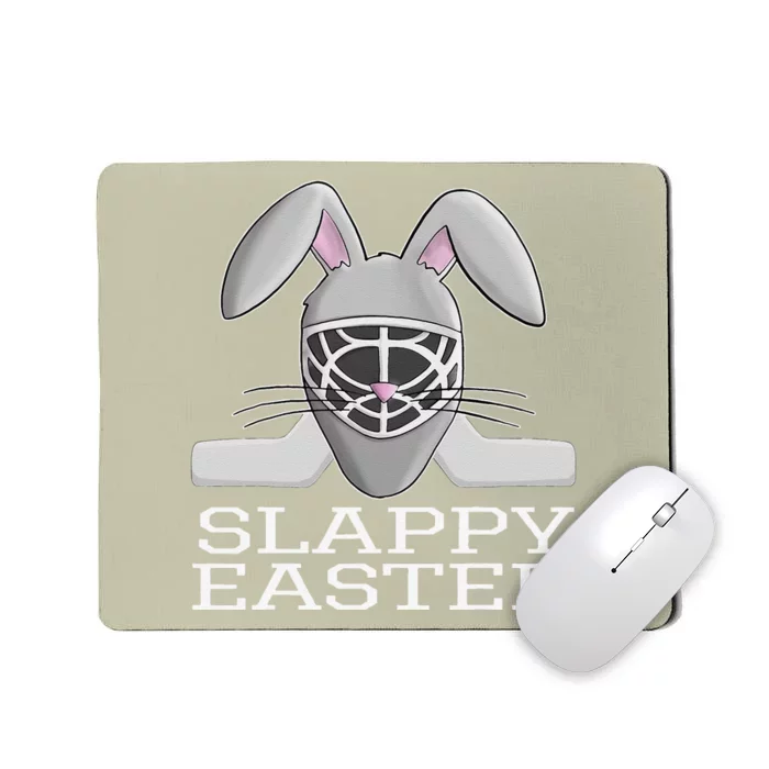 Easter Hockey Bunny Goalie Mask Group Mousepad