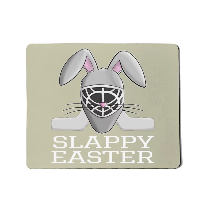 Easter Hockey Bunny Goalie Mask Group Mousepad