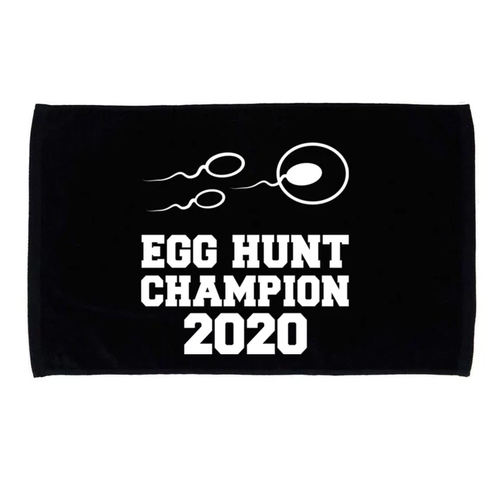 Egg Hunt Champion Pregnancy Announcet Easter Dad Funny Gift Microfiber Hand Towel